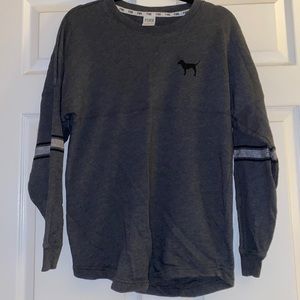 PINK varsity crew neck